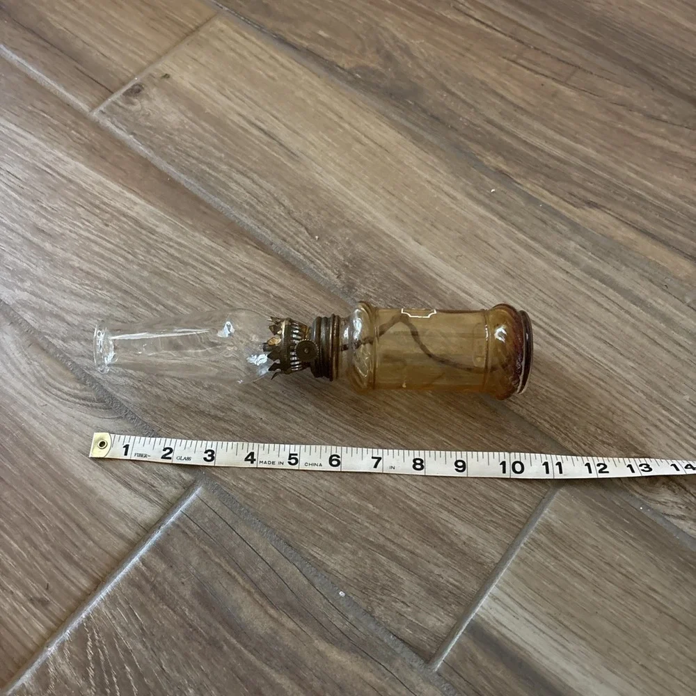 Vintage Lamp Light Clove‎ Oil Lamp with Chimney 10.25